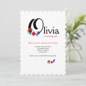 "O"-letter (voeg een voornaam toe met de letter O) Kaart (Staand voorkant)