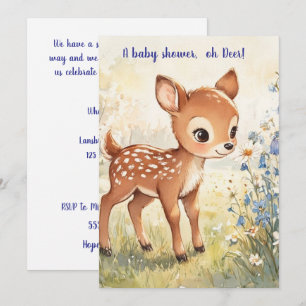 O lieve baby shower digitale download uitnodiging