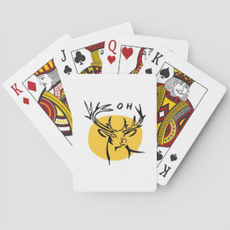 O Lieve O Lieve Gele Artistieke Stijl Pokerkaarten