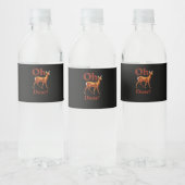 O lieve trendy schone design waterfles etiket (Flessen)
