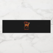 O lieve trendy schone design waterfles etiket (Enkel label)