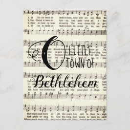 O Little Town of Bethlehem Briefkaart