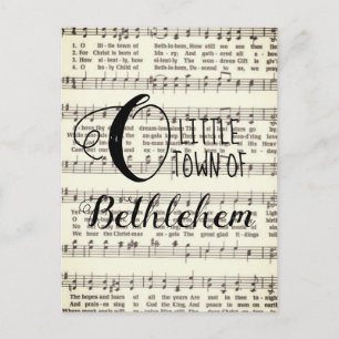 O Little Town of Bethlehem Briefkaart
