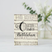 O Little Town of Bethlehem Briefkaart (Staand voorkant)