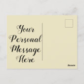 O Little Town of Bethlehem Briefkaart (Achterkant)