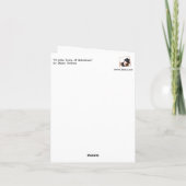 O Little Town of Bethlehem. kerstkaart Kaart (Achterkant)