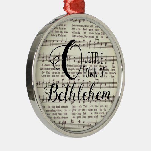 O Little Town of Bethlehem Metal Ornament (Rechts)