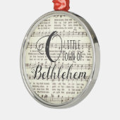 O Little Town of Bethlehem Metal Ornament (Links)