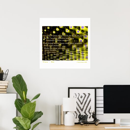 O Love - Rumi Poster (Thuiskantoor)