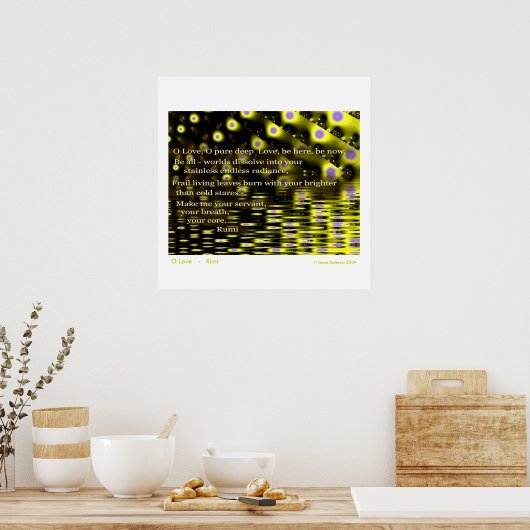 O Love - Rumi Poster (Keuken)