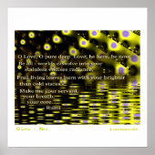 O Love - Rumi Poster (Voorkant)