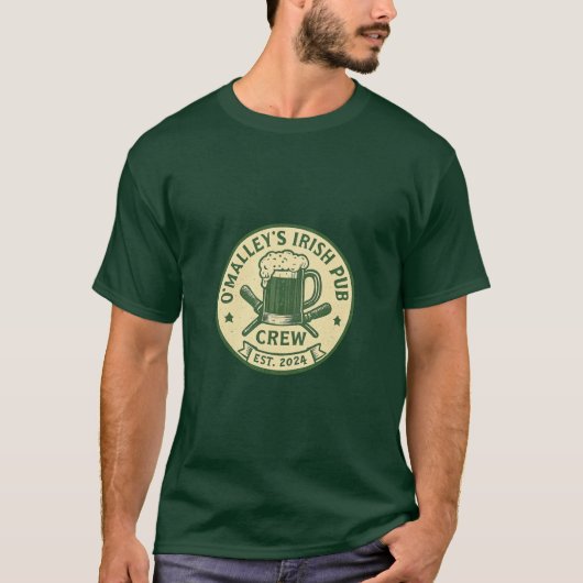 O’Malley’s Irish Pub Crew St. Patrick’s Day T-shirt (Voorkant)