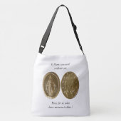 O Mary verzonnen zonder zonde... Crossbody Tas (Achterkant)