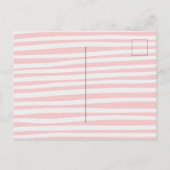 O, meisje baby shower ansichtkaart. uitnodiging briefkaart (Achterkant)