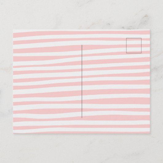 O, meisje baby shower ansichtkaart. uitnodiging briefkaart (Achterkant)