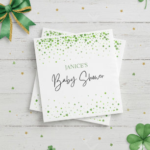 O meisje St. Patrick's Day baby shower groen Servet
