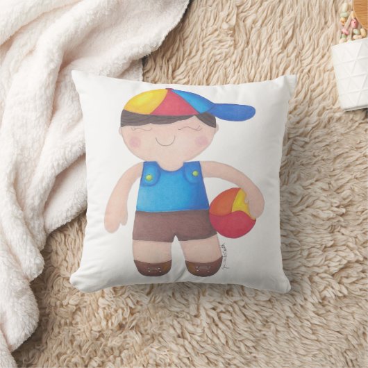 O Menino de Boné e a Bola Kussen (Deken)