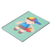 O Menino de Boné e a Bola Notitieboek (Linkerzijde)