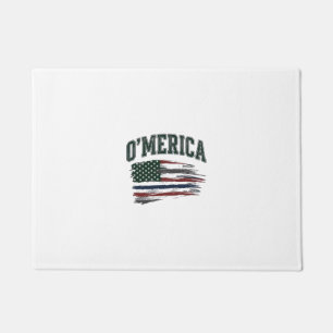 O’Merica Vintage Geschaafde Vlag Overhemd Ontwerp_ Deurmat