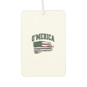 O’Merica Vintage Geschaafde Vlag Overhemd Ontwerp_ Luchtverfrisser