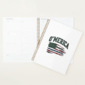 O’Merica Vintage Geschaafde Vlag Overhemd Ontwerp_ Planner (Display)