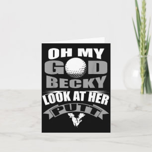 O mijn god Becky kijk naar haar grappige golfslag Kaart