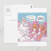 O mijn god (OMG) engelen tekst grappig Briefkaart (Voorkant / Achterkant)