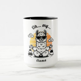 O mijn Lama, begin je dag met humor en attitude Mok