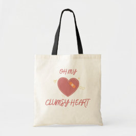 O, mijn onhandige hart Schattige onhandige humor Tote Bag