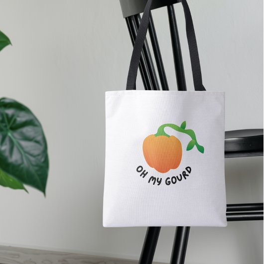 O mijn pompoen tote bag