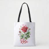 O mijn roos tote bag (Voorkant)