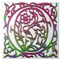 O Monogram "Besque Garden" keramische Tegel