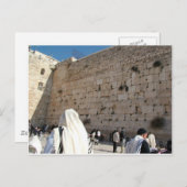 O Muro das Lamentações em Jerusalém, Cidade Santa Briefkaart (Voorkant / Achterkant)