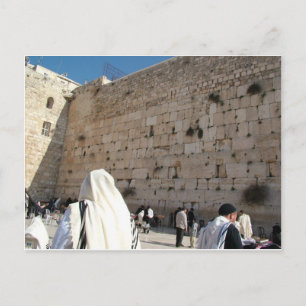 O Muro das Lamentações em Jerusalém, Cidade Santa Briefkaart