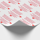 O my love is als een rood roosgedicht cadeaupapier (Hoek)