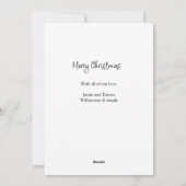 O Nacht Goddelijk Geen foto Religieuze Kerst Kaart (Achterkant)