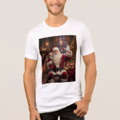 O Natal do Papai Noel Tri-Blend Shirt (Voorkant)