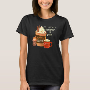 O Nee De Zomer Is Voorbij Pumpkin Spice Pumpkin L T-shirt
