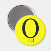 O nee magneet (Voorkant / Achterkant)