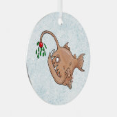 O nee! Mistletoe zeeduivel Metalen Ornament (Voorkant Rechts)