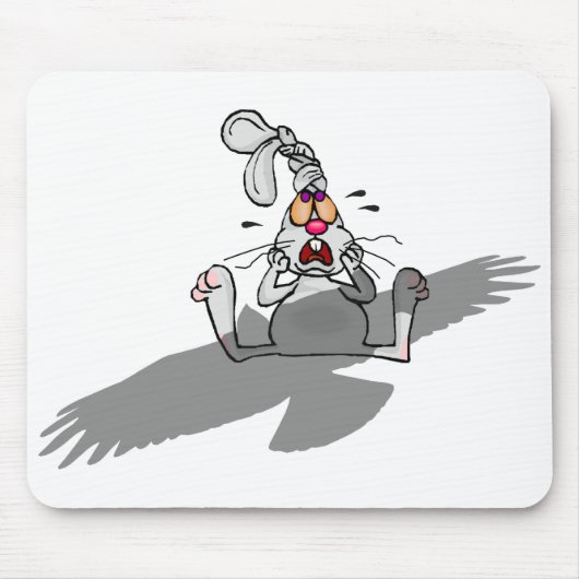O nee! Rabbit Cartoon Muismat (Voorkant)
