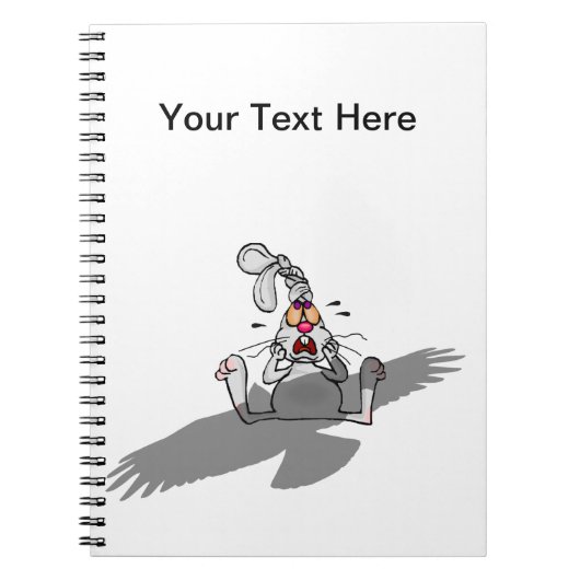 O nee! Rabbit Cartoon Notitieboek (Voorkant)