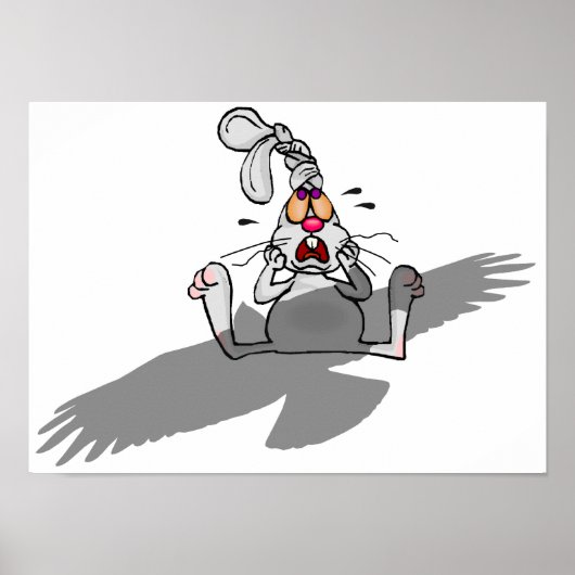 O nee! Rabbit Cartoon Poster (Voorkant)