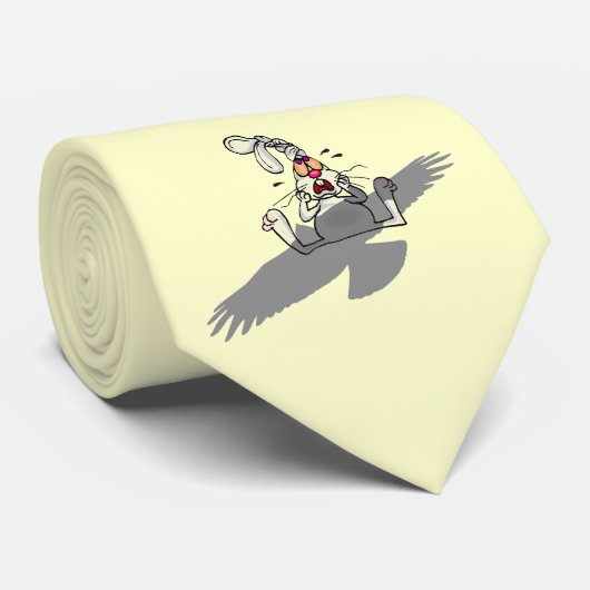 O nee! Rabbit Cartoon Stropdas (Opgerold)