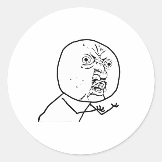 O NEE? RONDE STICKER (Voorkant)