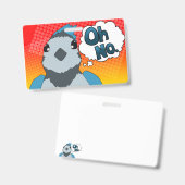 O Nee Vogel Badge (Voor- en achterkant)