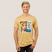 O nee vrouw Uniseks - Tri-Blend Shirt (Voorkant volledig)