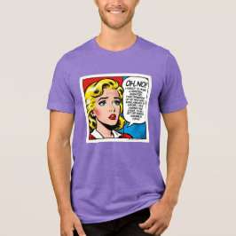 O nee Vrouwelijk - Uniseks - Tri-Blend Shirt