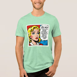 O nee Vrouwelijk - Uniseks - Tri-Blend Shirt