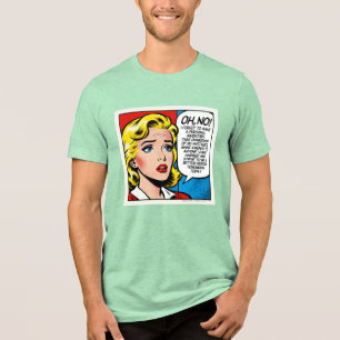 O nee Vrouwelijk - Uniseks -  Tri-Blend Shirt